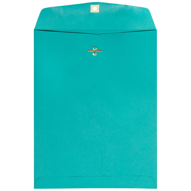 JAM PAPER AND ENVELOPE 900906997 JAM Paper Open-End 9in x 12in Catalog Envelopes, Clasp Closure, Sea Blue, Pack Of 100 Envelopes