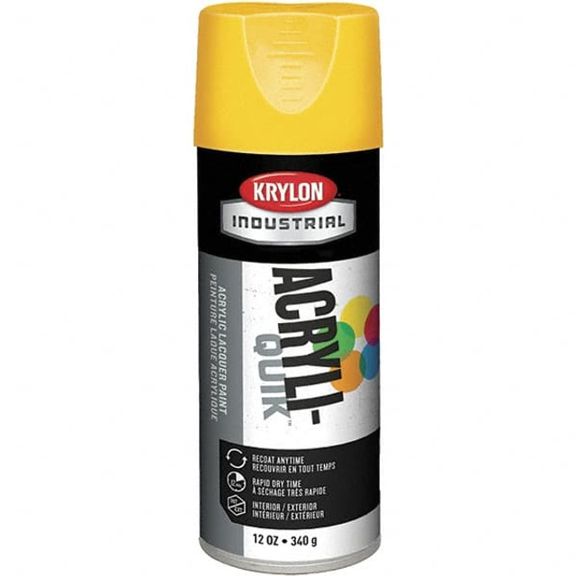 Krylon K01806A07 Spray Paint: Yellow, High Gloss, 16 oz