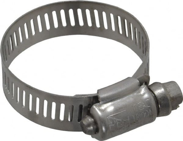 IDEAL TRIDON 620020706 Worm Gear Clamp: SAE 20, 3/4 to 1-3/4" Dia, Stainless Steel Band