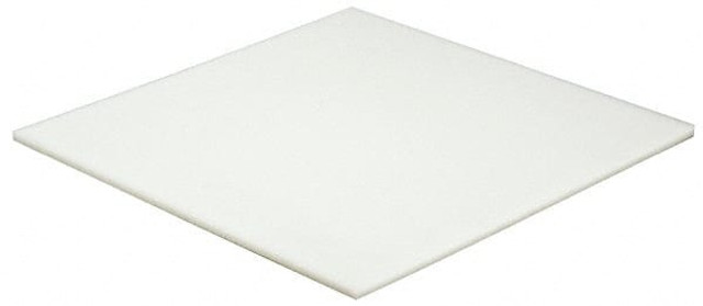 MSC 5511471 Plastic Sheet: High Density Polyethylene, 1/4" Thick, 12" Long, White