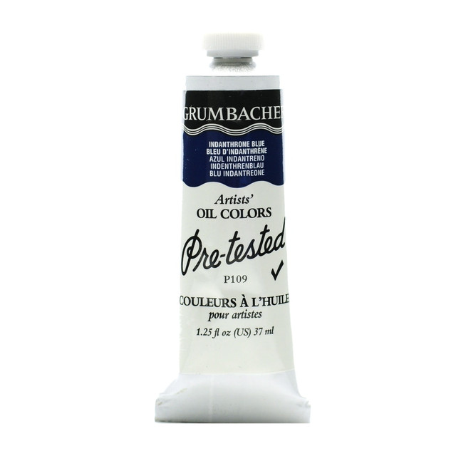 KOH-I-NOOR RAPIDOGRAPH, INC. Grumbacher P109G  P109 Pre-Tested Artists Oil Colors, 1.25 Oz, Indanthrone Blue
