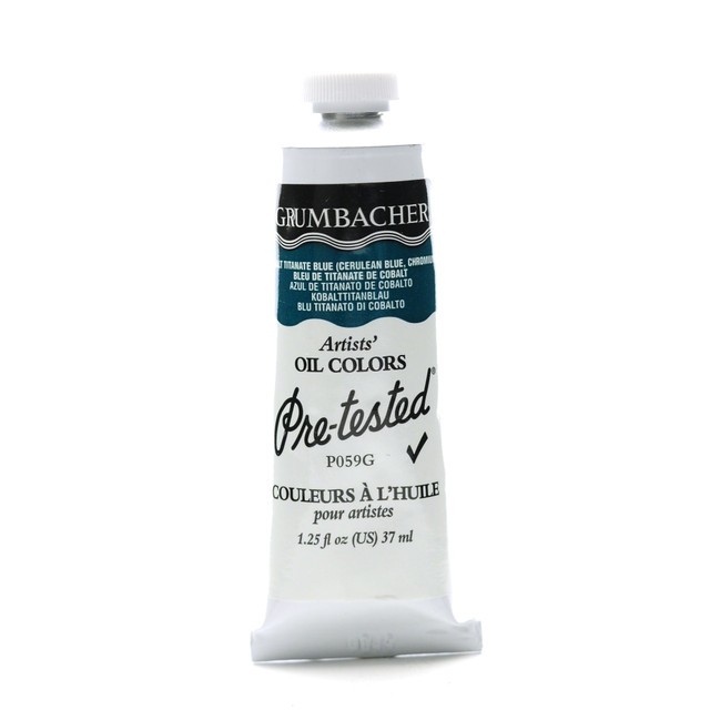 KOH-I-NOOR RAPIDOGRAPH, INC. P059G Grumbacher P059 Pre-Tested Artists Oil Colors, 1.25 Oz, Cobalt Titanate Blue KOH-I-NOOR RAPIDOGRAPH, INC. P059G Grumbacher P059 Pre-Tested Artists Oil Colors, 1.25 Oz, Cobalt Titanate Blue