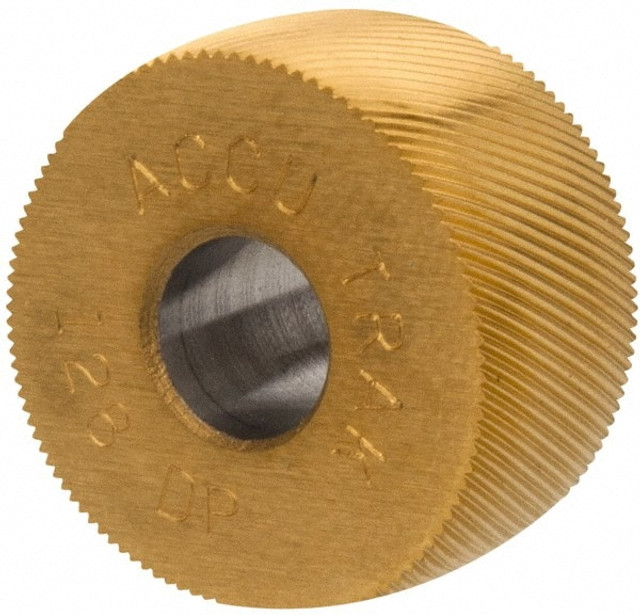 MSC KPRV128 Convex Knurl Wheel: 3/4" Dia, 80 ° Tooth Angle, Diagonal, Cobalt