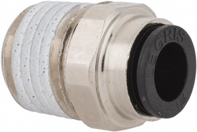 Legris 3175 56 14 Push-To-Connect Tube to Male NPT Tube Fitting: Connector, 1/4" Thread, 1/4" OD