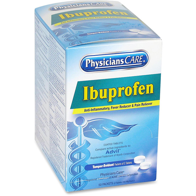 Acme United Corporation PhysiciansCare 90109 PhysiciansCare Ibuprofen Individual Dose Packets