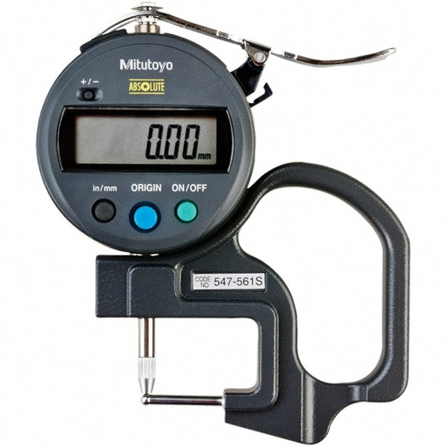 Mitutoyo 547-561S 0mm to 12mm Measurement, 0.01mm Resolution Electronic Thickness Gage