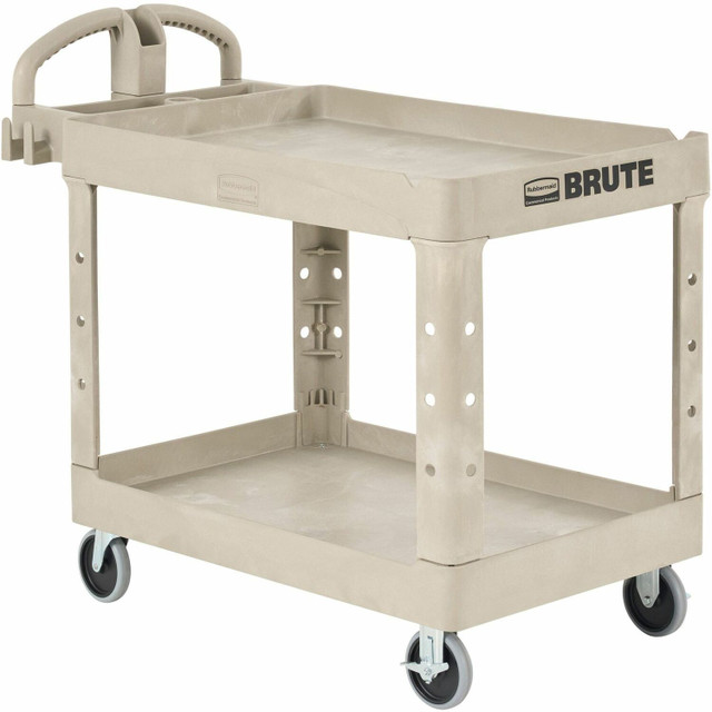 Rubbermaid Commercial Products Rubbermaid Commercial 452088 BEIG Rubbermaid Commercial Two Shelf Service Cart Rubbermaid Commercial Products Rubbermaid Commercial 452088 BEIG Rubbermaid Commercial Two Shelf Service Cart