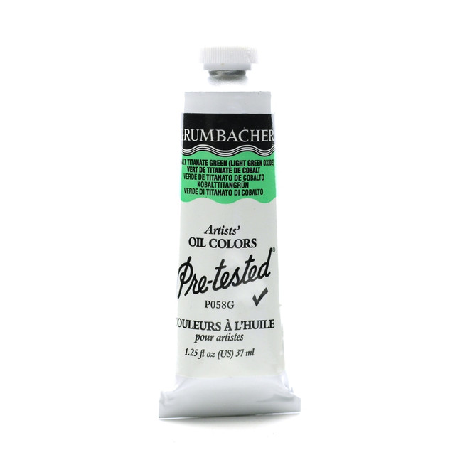 KOH-I-NOOR RAPIDOGRAPH, INC. P058G Grumbacher P058 Pre-Tested Artists Oil Colors, 1.25 Oz, Cobalt Titanate Green KOH-I-NOOR RAPIDOGRAPH, INC. P058G Grumbacher P058 Pre-Tested Artists Oil Colors, 1.25 Oz, Cobalt Titanate Green
