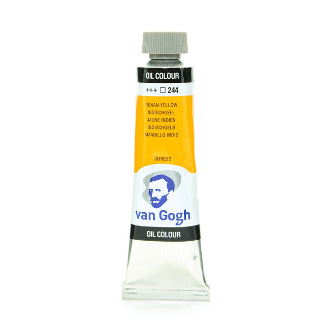 WINSOR & NEWTON 100514787-2 Van Gogh Oil Colors, 1.35 oz, Indian Yellow, Pack Of 2