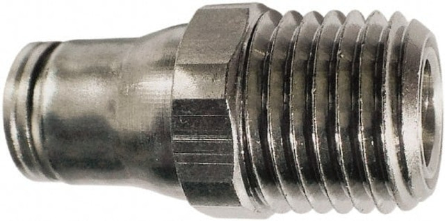 Legris 3675 10 13 Push-To-Connect Tube to Male & Tube to Male BSPT Tube Fitting: Male Connector, 1/4" Thread