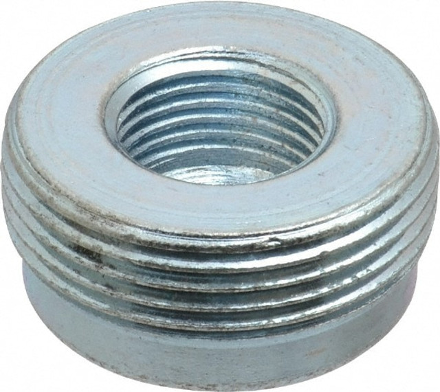 Cooper Crouse-Hinds 253 Conduit Reducer: For Rigid & Intermediate (IMC), Steel, 1-1/4 to 1/2" Trade Size