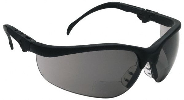 MCR Safety K3H15G Magnifying Safety Glasses: +1.5, Gray Lenses, Scratch Resistant, ANSI Z87.1+