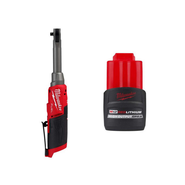 Milwaukee Tool 4003315/9600760 Cordless Impact Wrenches & Ratchets; Drive Size (Fractional Inch): 1/4 ; Voltage: 12.00 ; Handle Type: Mid-Handle ; Speed (RPM): 450.00 ; Torque (Ft/Lb): 35 ; Battery Chemistry: Lithium-ion