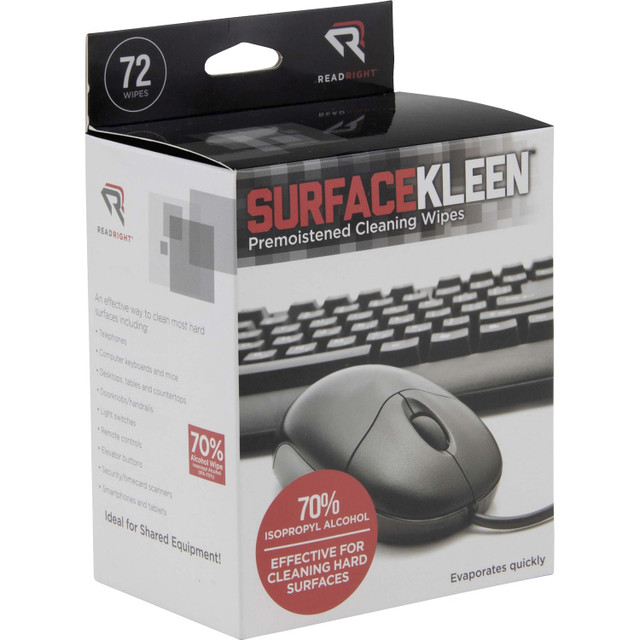 Advantus Corp Read Right RR15109 Read Right Surface Kleen Cleaning Wipes Advantus Corp Read Right RR15109 Read Right Surface Kleen Cleaning Wipes