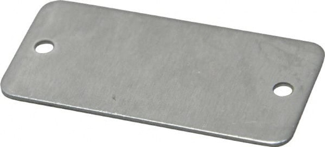 C.H. Hanson 43689 2 Inch Wide, Style 2, Aluminum Blank Metal Plate