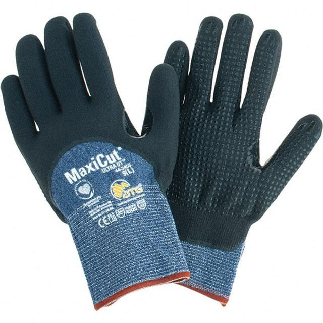 ATG 44-3455/L Cut-Resistant Gloves: Size L, ANSI Cut A3, Nitrile, Synthetic