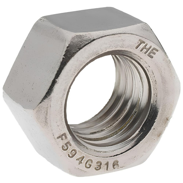 Value Collection R63084224 Hex Nut: 5/8-11, Grade 316 Stainless Steel, Uncoated