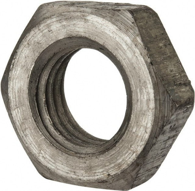 Value Collection NHJ112CPKG Hex Nut: 1-1/8 - 7, Grade 2 Steel, Uncoated
