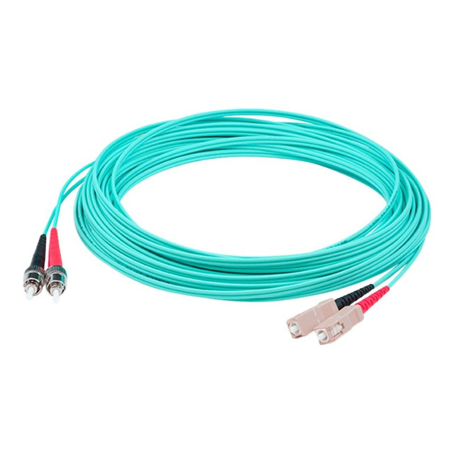 ADD-ON COMPUTER PERIPHERALS, INC. ADD-ST-SC-6M5OM3 AddOn 6m SC to ST OM3 Aqua Patch Cable - Patch cable - SC/UPC multi-mode (M) to ST/UPC multi-mode (M) - 6 m - fiber optic - duplex - 50 / 125 micron - OM3 - halogen-free - aqua ADD-ON COMPUTER PERIPHERALS, INC. ADD-ST-SC-6M5OM3 AddOn 6m SC to ST OM3 Aqua Patch Cable - Patch cable - SC/UPC multi-mode (M) to ST/UPC multi-mode (M) - 6 m - fiber optic - duplex - 50 / 125 micron - OM3 - halogen-free - aqua