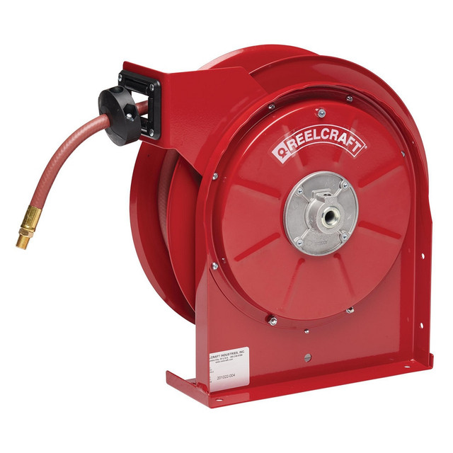 Reelcraft 5635 OLP Hose Reel with Hose: 3/8" ID Hose x 35', Spring Retractable