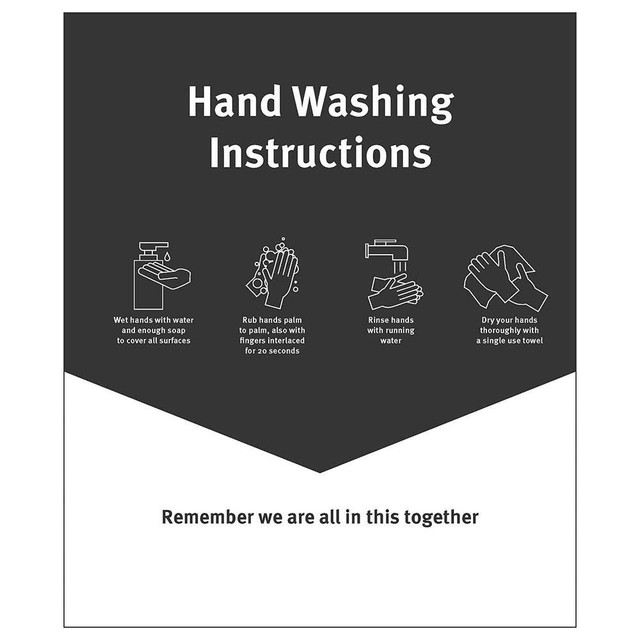 Ability One Sign: "Washing Hand" PVC-0002