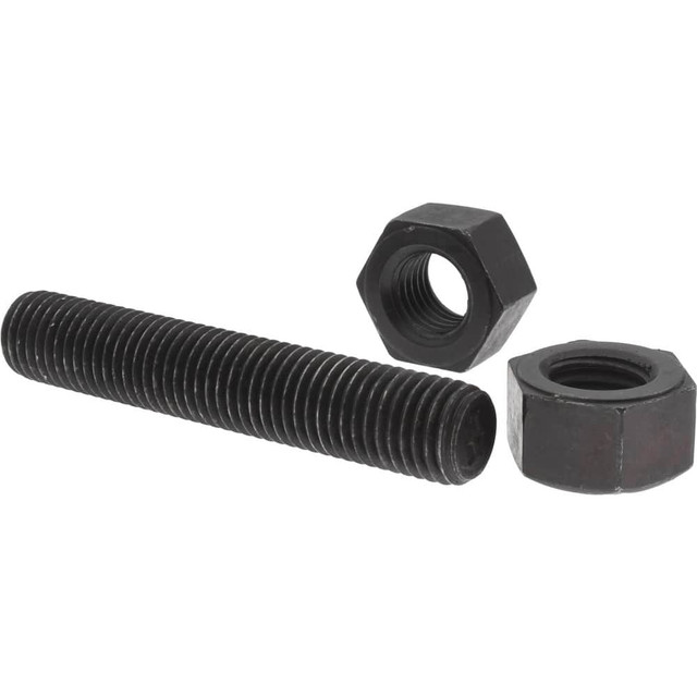 Value Collection B7SN0750425CP 3/4-10, 4-1/4" Long, Uncoated, Steel, Fully Threaded Stud with Nut