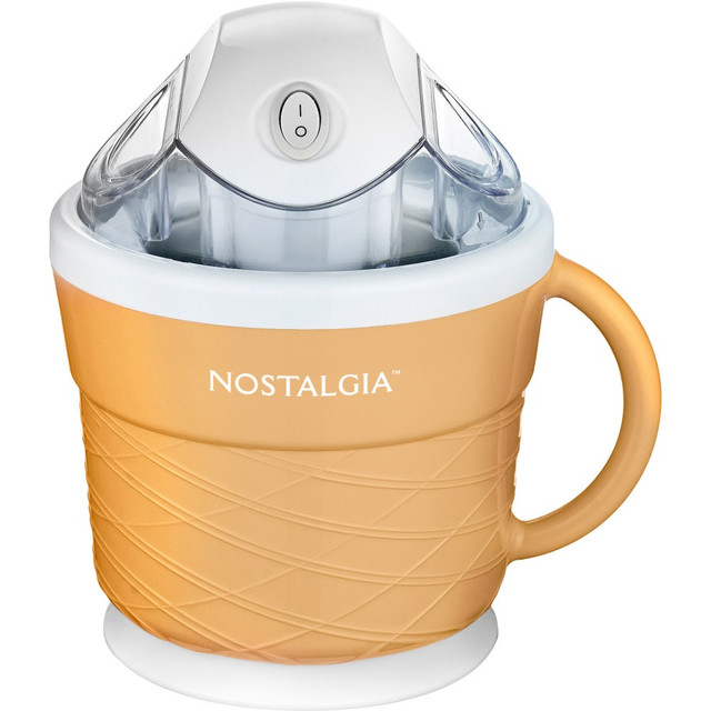 NOSTALGIA PRODUCTS GROUP LLC NGCNICM15TN Nostalgia 1.5-Pint Electric Ice Cream Maker, Tan