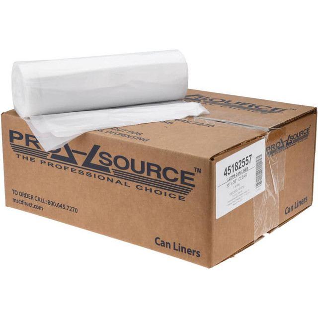 PRO-SOURCE PSRST3858X1C Trash Bags: 55 gal, 1.5 mil, 100 Pack