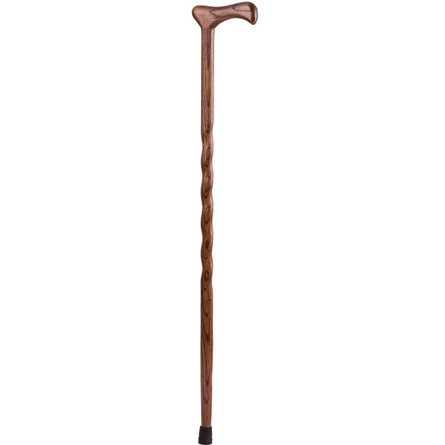 BRAZOS WALKING STICKS 502-3000-0174  Twisted Oak Walking Cane, 37in, Red