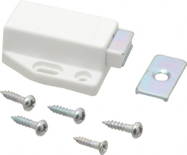 Sugatsune ML-80/WHT 1-3/4" Long x 1-3/8" Wide x 9/16" High, Plastic & Stainless Steel Spring Magnetic Touch Latch