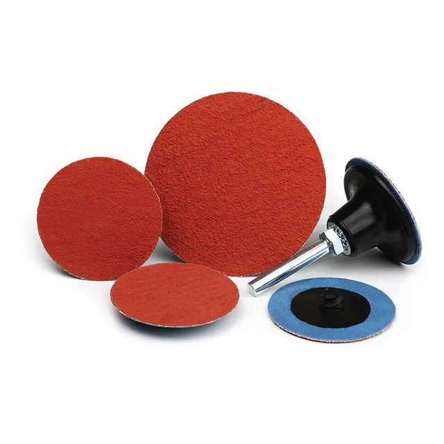 Superior Abrasives A016204 Quick-Change Disc: Type R, 2" Dia, 80 Grit, Ceramic, Coated