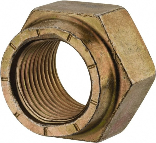 MSC 446066BR Hex Lock Nut: Distorted Thread, 3/4-16, Grade L9 Steel, Cadmium Dichromate Finish