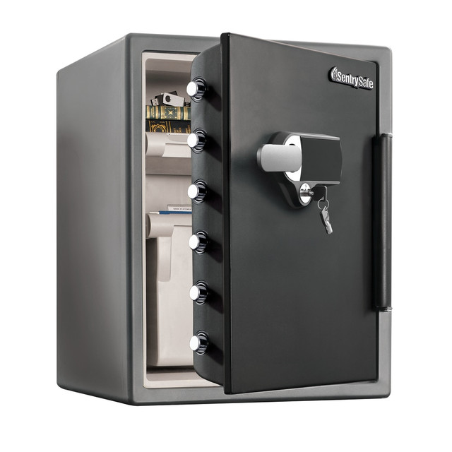 SENTRY SAFE SFW205UPC SentrySafe Waterproof Fire Safe, 125-Lb, 2.05 Cu Ft Capacity, Gunmetal SENTRY SAFE SFW205UPC SentrySafe Waterproof Fire Safe, 125-Lb, 2.05 Cu Ft Capacity, Gunmetal