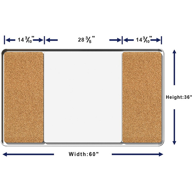 Lorell 18321 Lorell Mounting Frame for Whiteboard - Silver