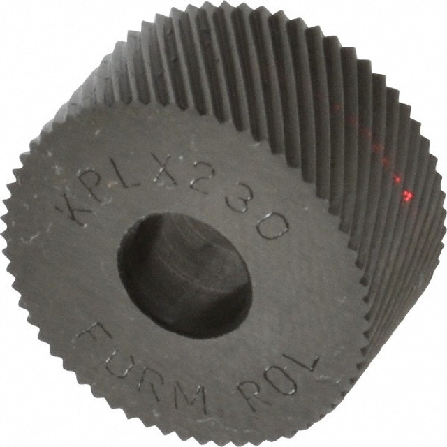 MSC KPLX230 Standard Knurl Wheel: 3/4" Dia, 90 ° Tooth Angle, 30 TPI, Diagonal, Cobalt