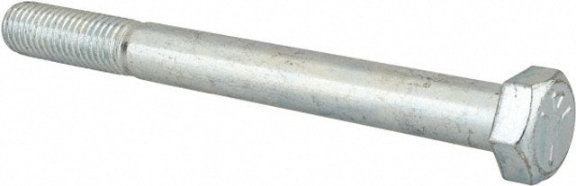 MSC MSC-30145-61/2 Hex Head Cap Screw: 5/8-11 x 6-1/2", Grade 5 Steel, Zinc-Plated