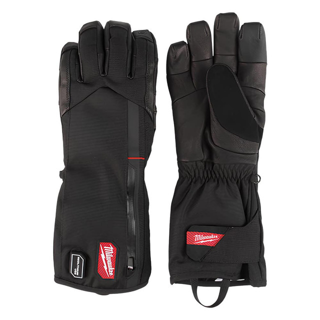Milwaukee Tool 561-21XL Gloves: Size XL, Polyester-Lined, Leather & Polyester