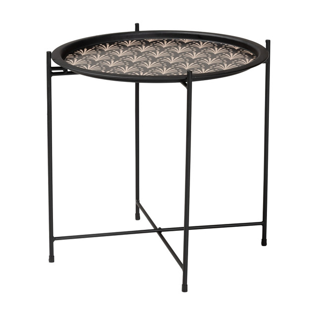 WHOLESALE INTERIORS, INC. 2721-12119 Baxton Studio Ivana Modern And Contemporary Plant Stand, 18-1/8inH x 19-5/16inW x 19-5/16inD, Black