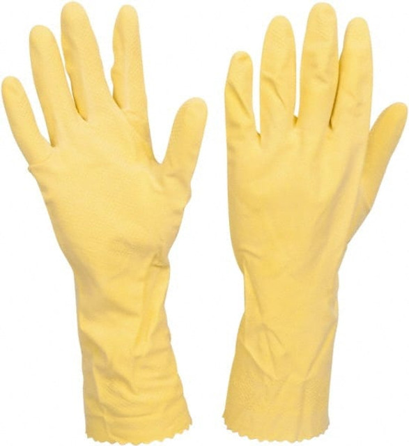 Safety Zone GRFY-MD-1C Chemical Resistant Gloves: Medium, 18 mil Thick, Latex, Supported