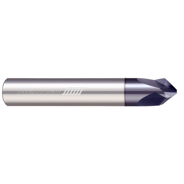 Helical Solutions 59810 Chamfer Mill: 3/8" Dia, 3 Flutes, Solid Carbide