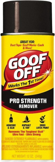 Goof Off FG658 Adhesive Remover: Liquid, 12 oz Can