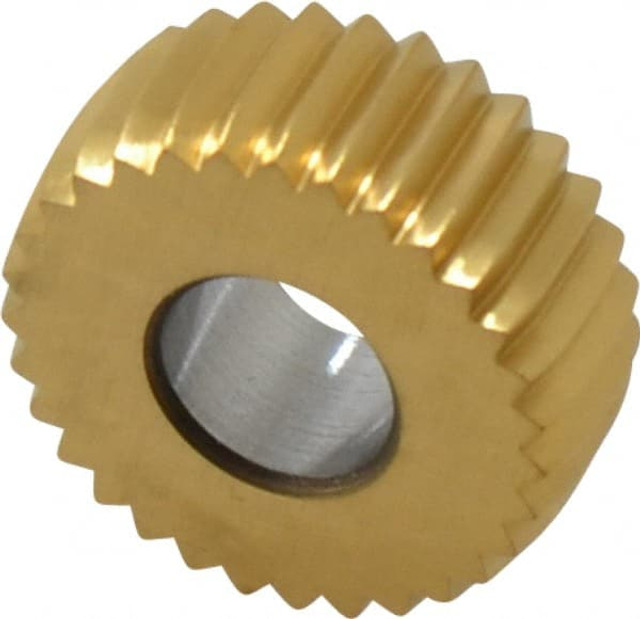 MSC GKSV216 Convex Knurl Wheel: 5/8" Dia, 90 ° Tooth Angle, 16 TPI, Straight, Cobalt