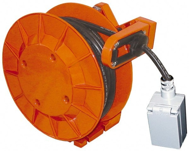 Hubbell Workplace Solutions A-434D-DR Cord & Cable Reel: 12 AWG, 40' Long, Bare End
