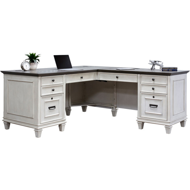 Martin Furniture Martin IMHF684RRRW Martin Hartford L-Shape Desk