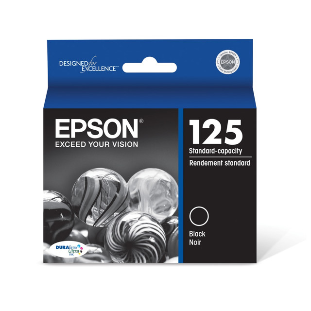 EPSON AMERICA INC. T125120-S Epson 125 DuraBrite Ultra Black Ink Cartridge, T125120 EPSON AMERICA INC. T125120-S Epson 125 DuraBrite Ultra Black Ink Cartridge, T125120
