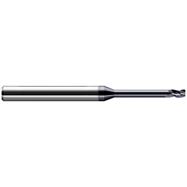 Harvey Tool 42210 Corner Radius End Mill: 0.156" Dia, 15/64" LOC, 0.03" Radius, 3 Flutes, Solid Carbide