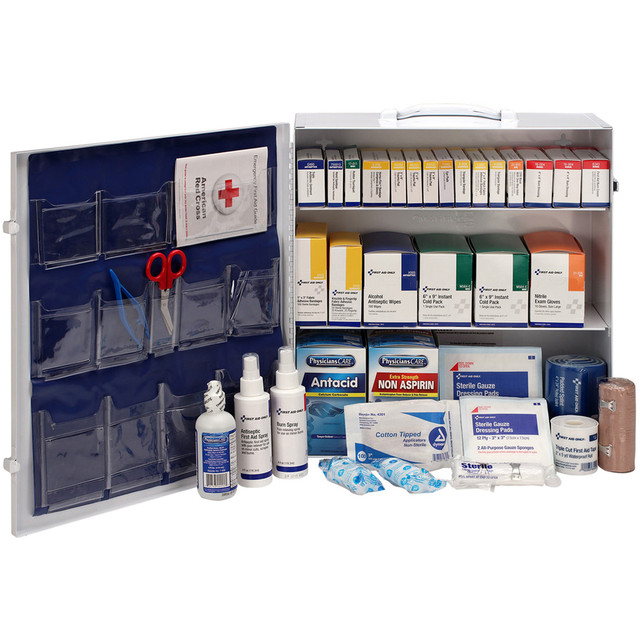 First Aid Only, Inc First Aid Only 90575 First Aid Only 3-Shelf First Aid Cabinet with Medications - ANSI Compliant