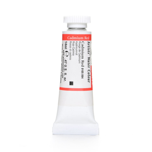 WINSOR & NEWTON Winsor &amp; Newton 0105094 Winsor & Newton Professional Watercolors, 14 mL, Cadmium Red, 94