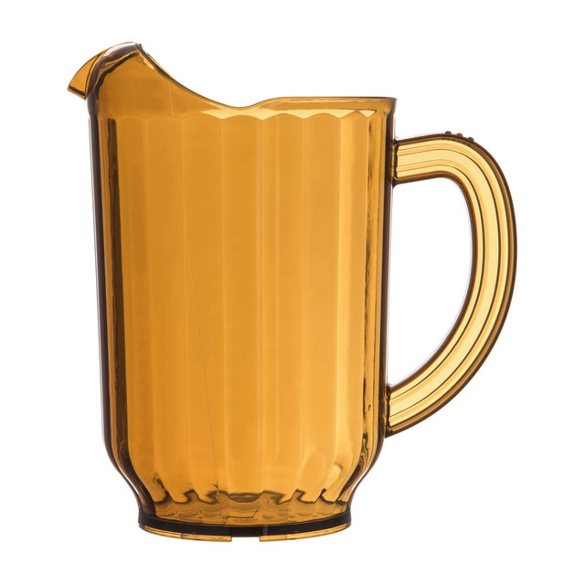 Easily refill glasses with this Carlisle Versapour Pitcher. The BPA-free polycarbonate pitcher boasts a generous capacity, so you can easily serve multiple guests before needing to refill the pitcher.  BPA-free polycarbonate construction offers safe use around food and rugged strength.  60-oz capacity lets you serve multiple guests before refilling.  Dishwasher-safe design simplifies cleanup.  This product is heavy and/or oversized and may need more than one person to handle.