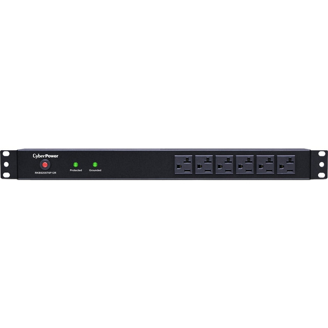 CYBERPOWERPC RKBS20ST6F12R CyberPower RKBS20ST6F12R Rackbar 18 - Outlet Surge Protector with 1800 J Surge Suppression - Clamping Voltage 400V, 15 ft Cord, NEMA L5-20P, Straight, EMI/RFI Filtration, Black, Lifetime Warranty CYBERPOWERPC RKBS20ST6F12R CyberPower RKBS20ST6F12R Rackbar 18 - Outlet Surge Protector with 1800 J Surge Suppression - Clamping Voltage 400V, 15 ft Cord, NEMA L5-20P, Straight, EMI/RFI Filtration, Black, Lifetime Warranty
